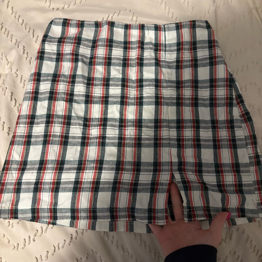 Red, Green, & White Skirt